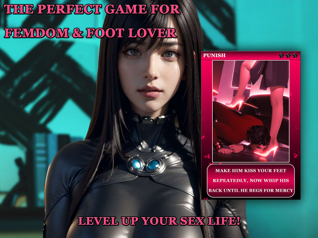 FOOT WORSHIP Card Game 2024 Digital Bdsm Couple Game Submission Devotion Worship FLR Female Supremacy Dominance Power Play Bondage